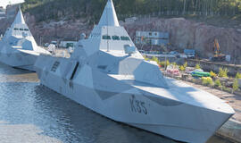 Klaipėdos uoste - Švedijos laivyno laivas