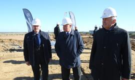 "Silberauto" automobilių centro statybų pradžia Klaipėdoje