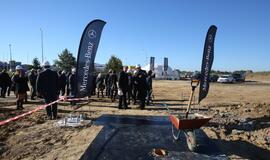 "Silberauto" automobilių centro statybų pradžia Klaipėdoje