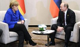 Angela Merkel su Vladimiru Putinu aptarė Sirijos taikos planą