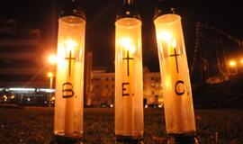 Solidarumo su Prancūzija akcija Klaipėdoje