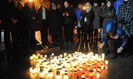 Solidarumo su Prancūzija akcija Klaipėdoje