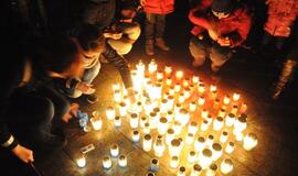 Solidarumo su Prancūzija akcija Klaipėdoje