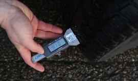 Padangų tikrinimo reidas šalia Tilžės turgaus