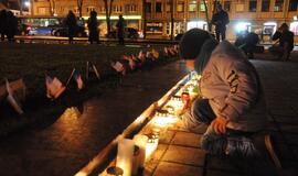 Solidarumo su Prancūzija akcija Klaipėdoje