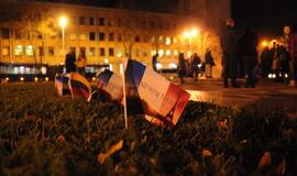 Solidarumo su Prancūzija akcija Klaipėdoje