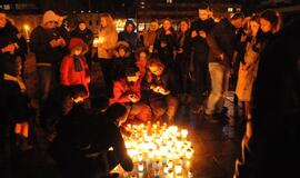 Solidarumo su Prancūzija akcija Klaipėdoje