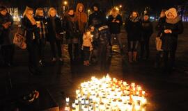 Solidarumo su Prancūzija akcija Klaipėdoje