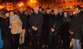 Solidarumo su Prancūzija akcija Klaipėdoje