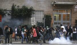 Brazilijos policija sulaikė 17 protesto dalyvių