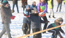 Sniego gniūžčių karas Klaipėdoje