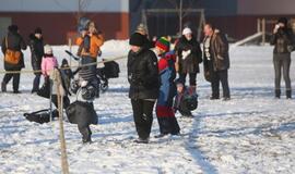 Sniego gniūžčių karas Klaipėdoje