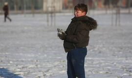 Sniego gniūžčių karas Klaipėdoje