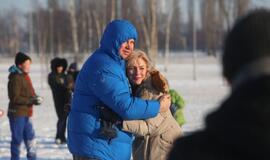 Sniego gniūžčių karas Klaipėdoje