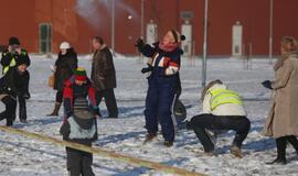 Sniego gniūžčių karas Klaipėdoje