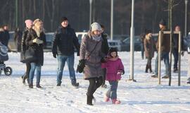 Sniego gniūžčių karas Klaipėdoje