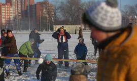 Sniego gniūžčių karas Klaipėdoje