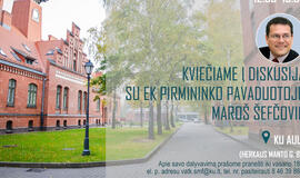 Kviečia į diskusiją su EK pirmininko pavaduotoju Maroš Šefčovič