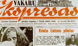 &quot;Vakarų ekspresas&quot;. 1991 02 07