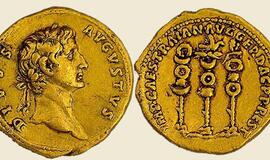Rado dviejų tūkstančių metų senumo auksinę monetą