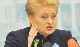 Dalia Grybauskaitė perspėja politikus be reikalo negąsdinti žmonių dėl saugumo