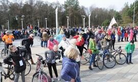 "Gintaro keliu" į Šventąją iškeliavo per 300 žygeivių