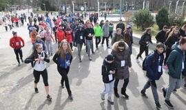 "Gintaro keliu" į Šventąją iškeliavo per 300 žygeivių