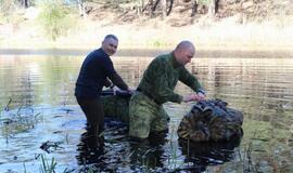Klaipėdos pėstininkų kuopa blogo oro nepabūgo