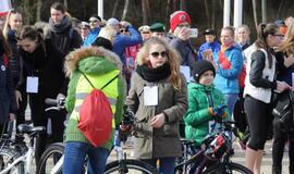 "Gintaro keliu" į Šventąją iškeliavo per 300 žygeivių