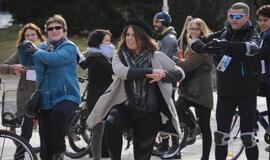 "Gintaro keliu" į Šventąją iškeliavo per 300 žygeivių