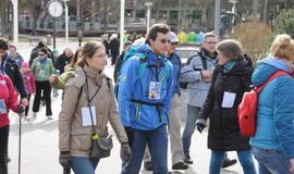 "Gintaro keliu" į Šventąją iškeliavo per 300 žygeivių