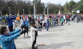 "Gintaro keliu" į Šventąją iškeliavo per 300 žygeivių