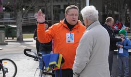 "Gintaro keliu" į Šventąją iškeliavo per 300 žygeivių