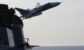 Rusija: prie JAV laivo Baltijos jūroje priartėję šalies lėktuvai laikėsi visų saugumo reikalavimų