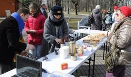 Skulptūrų parke gurkšnota "Vynerio arbatėlė"