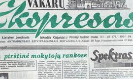 &quot;Vakarų ekspresas&quot;. 1991 04 25 ir 27