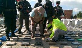 Kolumbija konfiskavo rekordinę kokaino siuntą