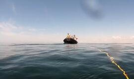 Netoli Klaipėdos uosto vartų - jūrinė mina