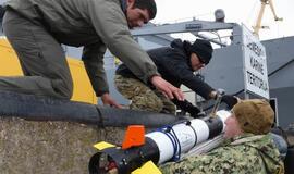 Netoli Klaipėdos uosto vartų - jūrinė mina