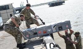 Netoli Klaipėdos uosto vartų - jūrinė mina