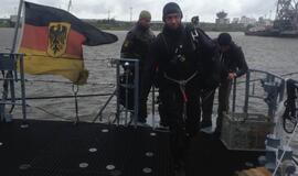 Netoli Klaipėdos uosto vartų - jūrinė mina