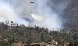 Miškų gaisrai Kipre nusinešė dviejų žmonių gyvybes