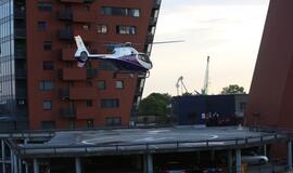 Jojo Mayer į Klaipėdą atskrido sraigtasparniu