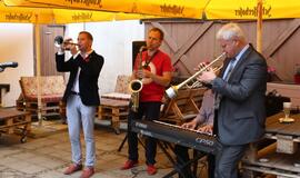 Jojo Mayer į Klaipėdą atskrido sraigtasparniu