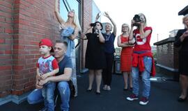 Jojo Mayer į Klaipėdą atskrido sraigtasparniu