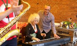 Jojo Mayer į Klaipėdą atskrido sraigtasparniu