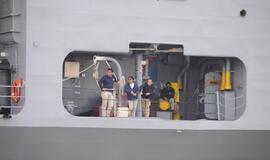 Į Klaipėdą atvyko JAV karinis jūrų laivas USS Mount Whitney