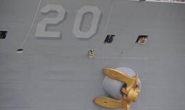 Į Klaipėdą atvyko JAV karinis jūrų laivas USS Mount Whitney