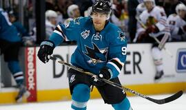 "Sharks" su Dainiumi Zubrumi sušvelnino NHL finale serijos rezultatą