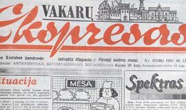 &quot;Vakarų ekspresas&quot;. 1991 06 11